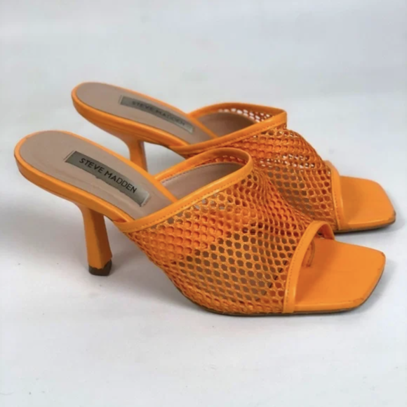 Tangerine Heeled Sandals